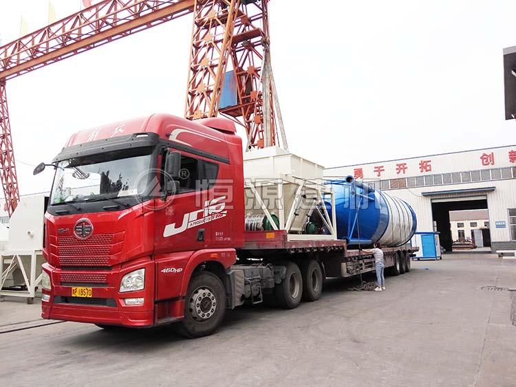 WBZ500穩(wěn)定土拌合站裝車,發(fā)往浙江杭州